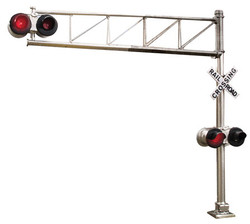 Walthers HO 949-4332 Post - 60s Cantilever Grade Crossing Signal - Single Lane