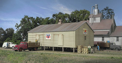 Walthers Cornerstone N 933-3230 Co-Operative Storage Shed on Pilings - Kit