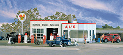 Walthers Cornerstone N 933-3243 Al's Victory Service Gas Station - Kit