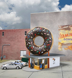 Walthers Cornerstone HO 933-3768, Hole-in-One Donut Shop - Kit