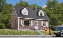 Walthers Cornerstone HO 933-3774 Brick Cape Cod House - Kit