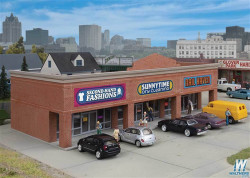 Walthers Cornerstone HO 933-4115 Modern Shopping Center - Kit