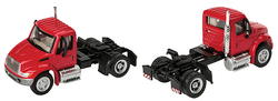 Walthers SceneMaster HO 949-11131 International 4300 Single-Axle Semi Tractor Red Assembled