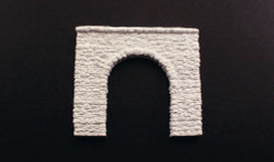 Woodland Scenics HO C1255 Single Track Tunnel Portal Random Stone