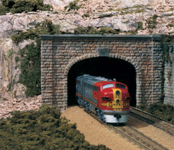 Woodland Scenics HO C1257 Double Track Tunnel Portal Cut Stone
