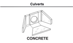 Woodland Scenics HO C1262 Culverts Concrete - 2 Pieces