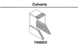 Woodland Scenics HO C1265 Culverts Timber - 2 Pieces