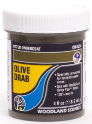 Woodland Scenics CW4534 Water Undercoat - Olive Drab