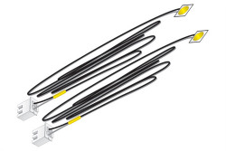 Woodland Scenics JP5742 Just Plug Lighting System - Yellow LED Stick-On Lights - 2 per pack