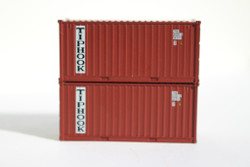 Jacksonville Terminal Company N 205302 20' Standard Height Container TIPHOOK 2-Pack