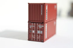 Jacksonville Terminal Company N 205302 20' Standard Height Container TIPHOOK 2-Pack