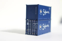 Jacksonville Terminal Company N 205304 20' Standard Height Container SAFMARINE 2-Pack