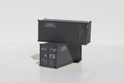 Jacksonville Terminal Company N 205321 20' Standard Height Container GATEWAY 2-Pack