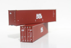 Jacksonville Terminal Company N 405018 40' High Cube  Container ACL Atlantic Container Line 2-Pack