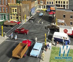 Walthers Cornerstone HO 933-3195 Asphalt Street System Expander - Straight Sections & Accessories - Kit