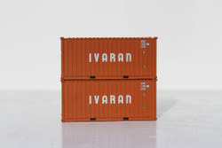 Jacksonville Terminal Company N 205358 20' Standard Height Container IVARAN 2-Pack