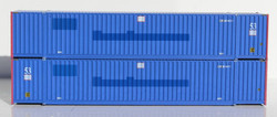Jacksonville Terminal Company N 535038 53' High Cube Container MILESTONE - ex PACER - 2-Pack