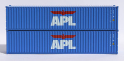 Jacksonville Terminal Company N 405301 40' Standard Height Corrugated Container American President Lines - APL large logo 2-Pack