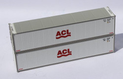 Jacksonville Terminal Company N 405651 40' Standard Height 8'6 Smooth-Side Containers ACL 2-Pack