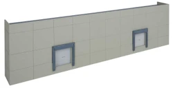 Walthers Cornerstone HO 933-4071 Modern Concrete Warehouse Background Building - Kit