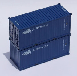 Jacksonville Terminal Company N 205316 20' Standard Height Container CRONOS 2-Pack