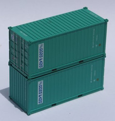 Jacksonville Terminal Company N 205337 20' Standard Height Container DONG FANG 2-Pack