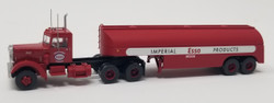 Trainworx N 55015 Vintage Fuel Tanker Peterbilt 350 Tractor Trailer Set - ESSO