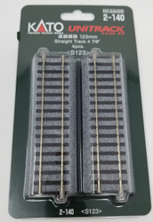 Kato HO Unitrack 2-140 Straight Track 123mm 4 7/8" 4 pieces