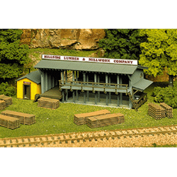 Atlas HO 750 Lumber Yard and Office Building - Kit