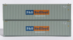Jacksonville Terminal Company N 405009 40' High Cube Container P&O NEDLLOYD 2-Pack