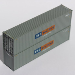Jacksonville Terminal Company N 405009 40' High Cube Container P&O NEDLLOYD 2-Pack