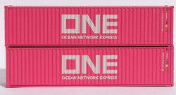 Jacksonville Terminal Company N 405138 40' High Cube Container ONE OCEAN NETWORK EXPRESS - GLOBAL LEASE 2-Pack