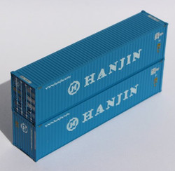 Jacksonville Terminal Company N 405012 40' High Cube Container HANJIN 2-Pack
