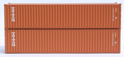 Jacksonville Terminal Company N 405317 40' Standard Height Corrugated Container TRITON 2-Pack
