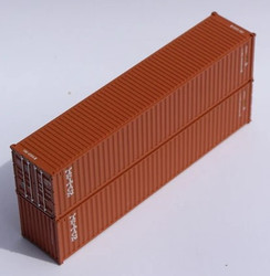 Jacksonville Terminal Company N 405317 40' Standard Height Corrugated Container TRITON 2-Pack