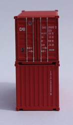 Jacksonville Terminal Company N 205330 20' Standard Height Container CAI 2-Pack