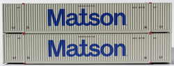 Jacksonville Terminal Company N 537011 53' High Cube Corrugated Containers MATSON 2 pack