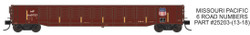 Trainworx N 25203-18 Thrall 52’6 Gondola Car Missouri Pacific 'UP Shield' MP #640829
