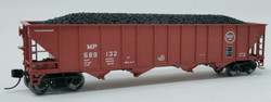 Trainworx N 2403-40 100 Ton Quad Hopper Car Missouri Pacific Lines 'Mo-Pac Buzzsaw' MP #589105