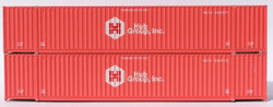 Jacksonville Terminal Company N 535018 53' High Cube Corrugated Side Containers HUB GROUP Extremely Faded 2-Pack