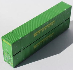 Jacksonville Terminal Company N 537013 53' High Cube Corrugated Side Containers TWIN LOGISTICS 2 pack
