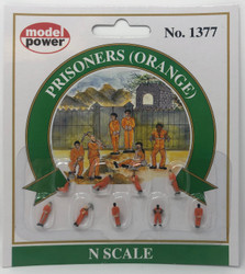 Model Power N 1377 Prisoners Orange - 9 Pcs