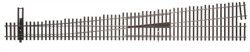 WalthersTrack HO 948-83022 Code 83 Nickel Silver DCC Friendly Number 10 Turnout - Right Hand