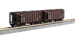 Kato N 106-4700 ACF Covered Hopper 8-Car Set - ATSF, C&O, UP, CB&Q