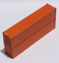 Jacksonville Terminal Company N 405505 40' Standard Height 8'6 Wave Corrugated Containers KCS 'ex SEA' KCSU 2-Pack