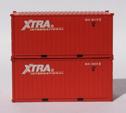 Jacksonville Terminal Company N 205372 20' Standard Height Container XTRA International ‘MLCU Matson lease’ 2-Pack