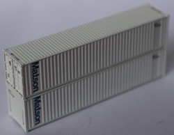Jacksonville Terminal Company N 405523 40' Standard Height 8'6 Wave Corrugated Containers Matson MATU 2-Pack