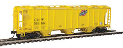 Walthers Mainline HO 910-7019 50' Pullman-Standard PS-2 2893 3-Bay Covered Hopper Chicago & North Western CNW #95466