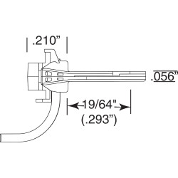 Kadee HO #119 SE Shelf Whisker Metal Couplers with Draft Gear boxes Medium 9/32" Centerset Shank - 2 Pair