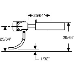 Kadee HO #146  Whisker Metal Couplers with Draft Gear boxes Long 25/64" Centerset Shank - 2 Pair